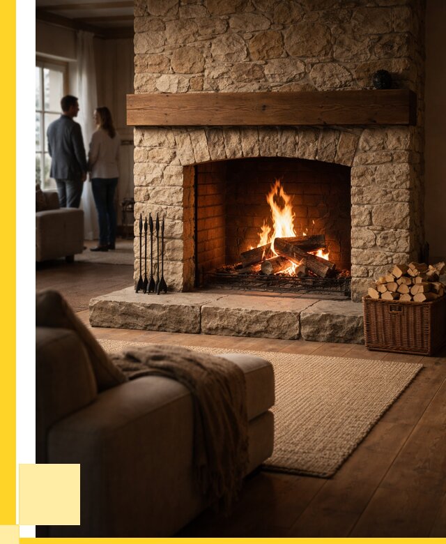 Открытые камины под ключ в Новодвинске от 153405 р. ЭриданНвд