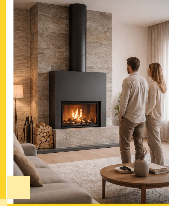 Закрытые камины под ключ в Новодвинске от 122724 р., ЭриданНвд