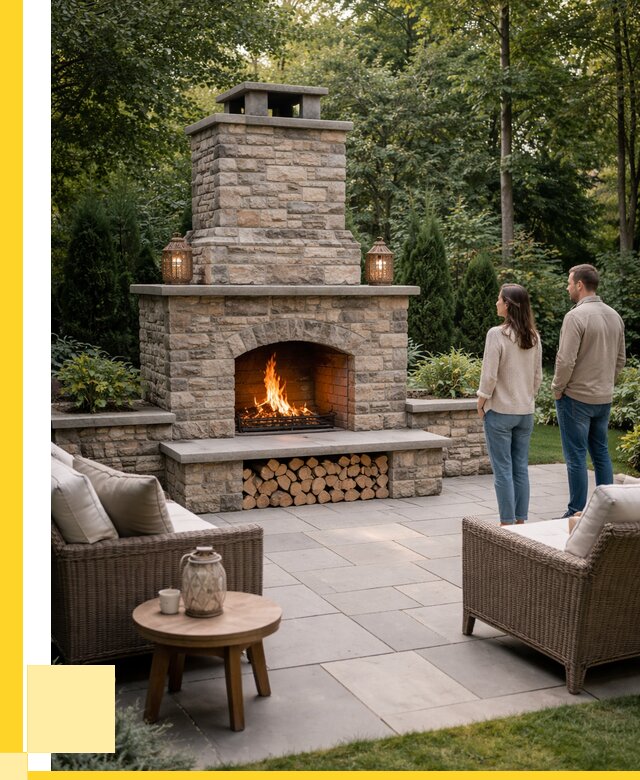 Уличные камины из кирпича в Новодвинске от 153405 р. | ЭриданНвд