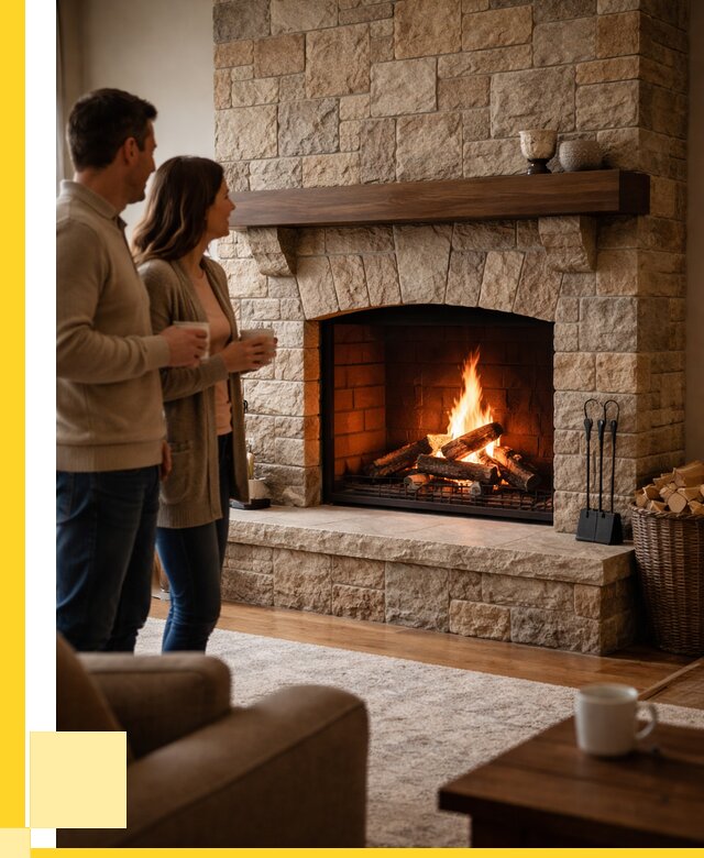 Каменные камины на заказ в Новодвинске от 184086 р. | ЭриданНвд