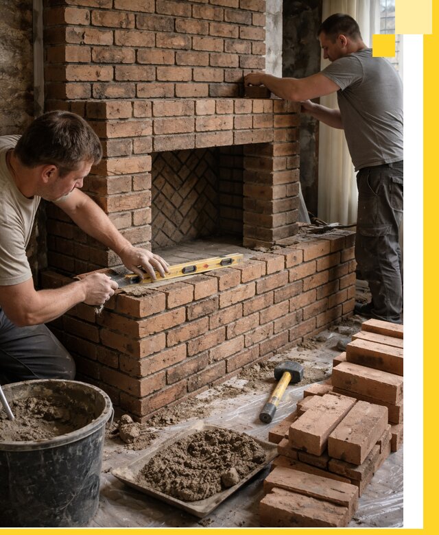 Изготовление и установка кирпичных каминов в Новодвинске