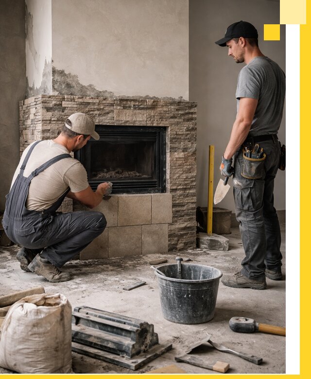 Камины под ключ в Новодвинске: проект, изготовление и монтаж