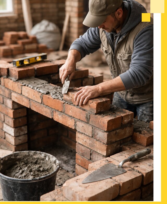 Кладка каминов под ключ в Новодвинске профессиональная отделка и монтаж