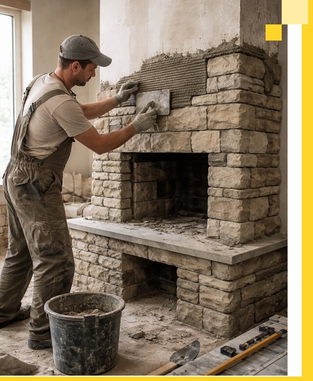 Строительство каминов под ключ в Новодвинске от проектирования до монтажа