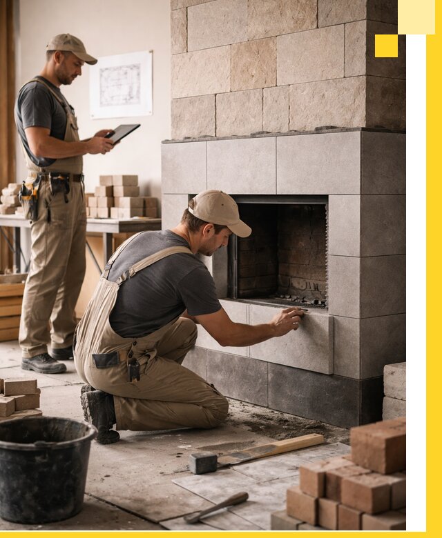 Индивидуальные проекты каминов и каминных систем в Новодвинске