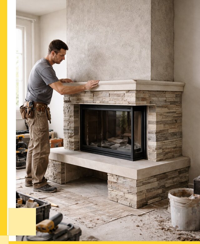 Изготовление каминов под ключ в Новодвинске от 153405 р. | ЭриданНвд