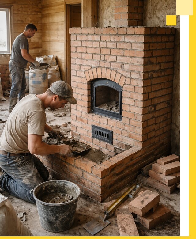Профессиональное строительство печей в Новодвинске под ключ