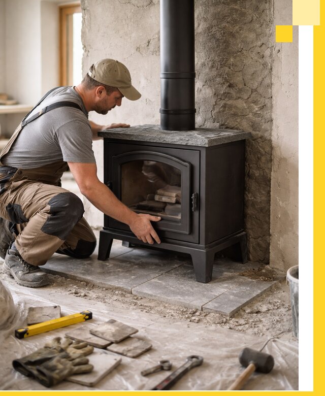 Профессиональный монтаж печей и каминов в Новодвинске под ключ