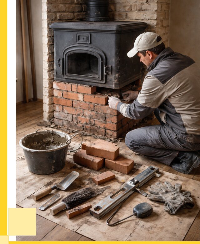 Ремонт печей в Новодвинске от 12272 р., услуги печника ЭриданНвд
