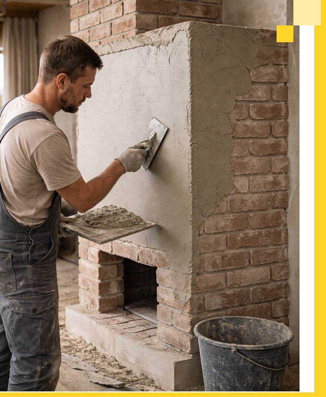 Отделка печей и облицовка каминов в Новодвинске под ключ