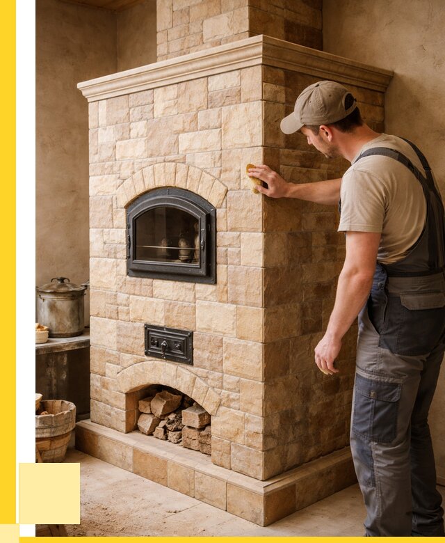 Облицовка печей в Новодвинске от 4602 р. под ключ | ЭриданНвд