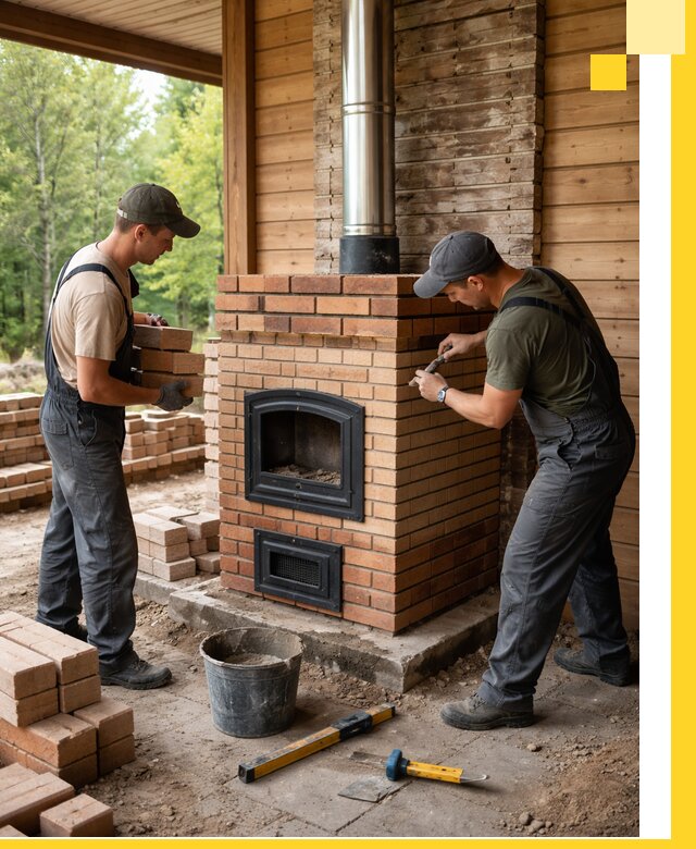 Производство и установка дачных печей под ключ в Новодвинске