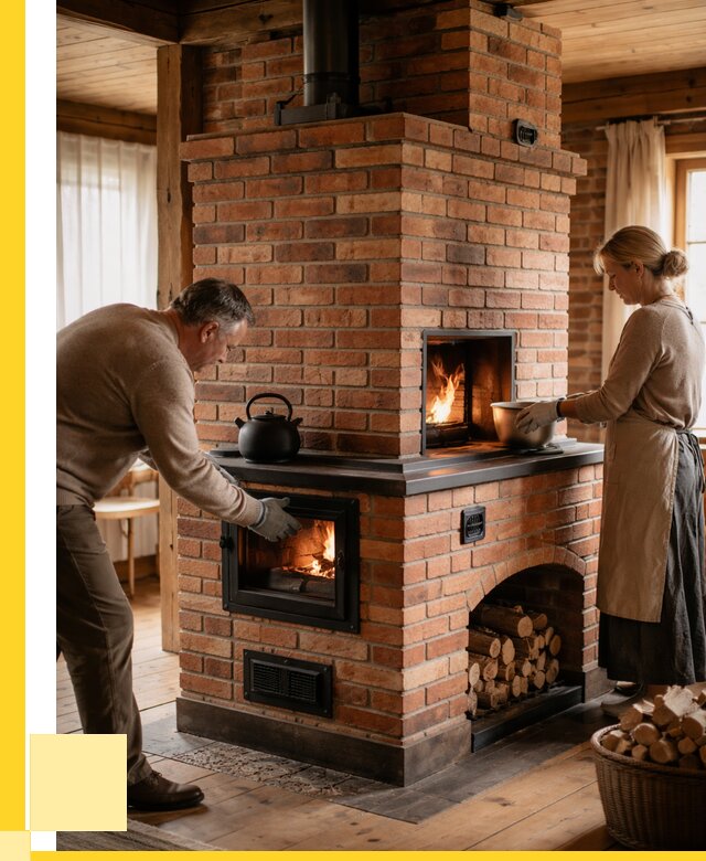 Печи для загородного дома под ключ в Новодвинске от 81816 р. | ЭриданНвд