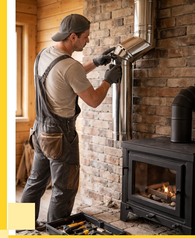 Монтаж дымоходов для печей в Новодвинске от 7670 р. | ЭриданНвд