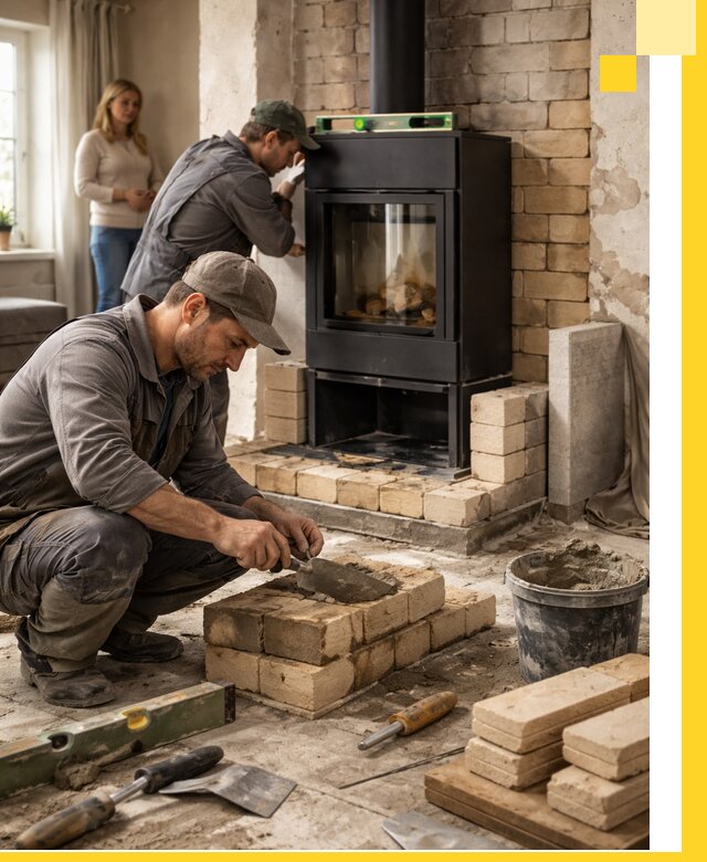 Печи и камины под ключ: проект, установка в Новодвинске