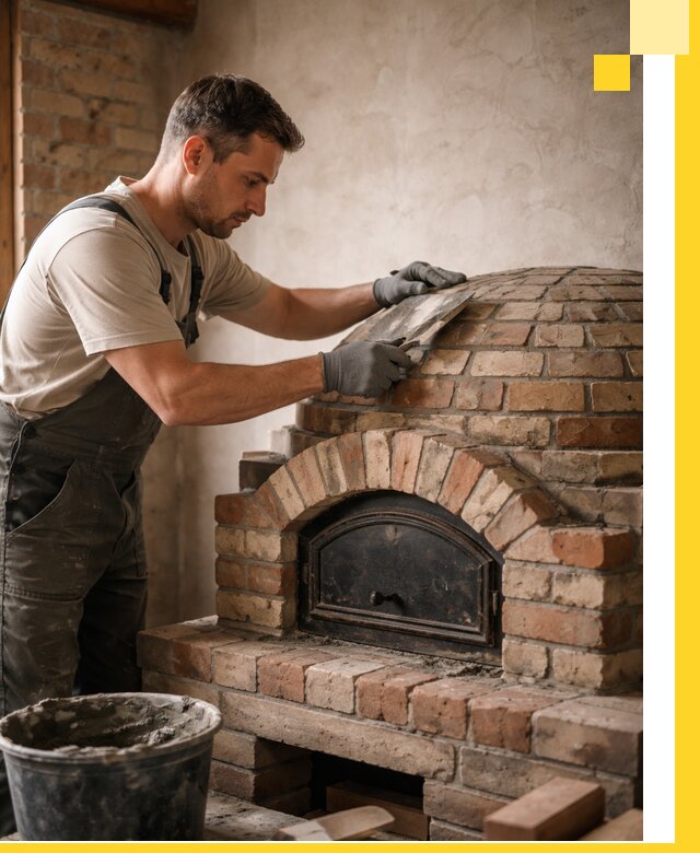 Изготовление и монтаж помпейских печей на заказ в Новодвинске