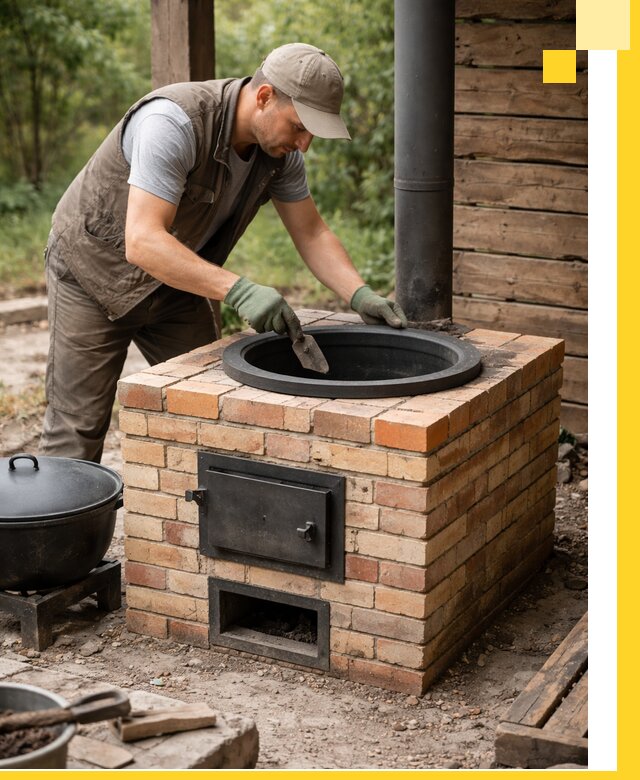 Изготовление и установка печей для казана в Новодвинске под ключ