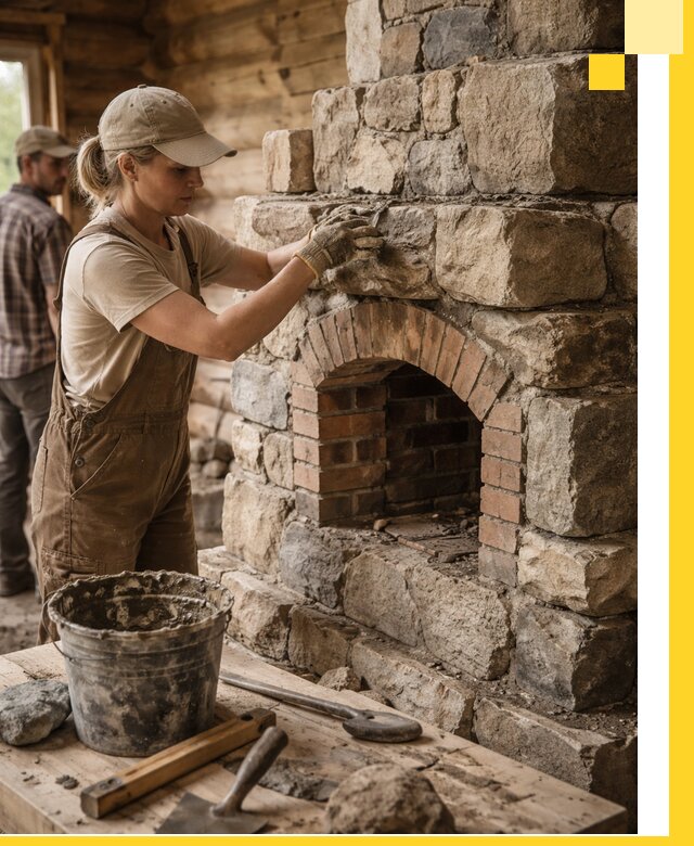 Каменные печи на заказ и монтаж в Новодвинске, долговечные решения