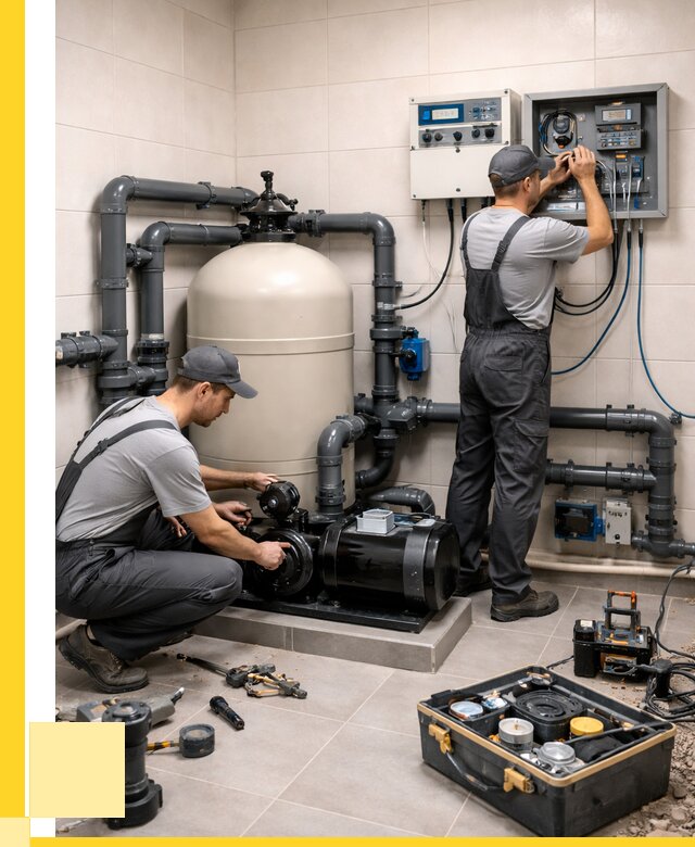 Монтаж оборудования для бассейнов в Новодвинске от 40908 р. | ЭриданНвд