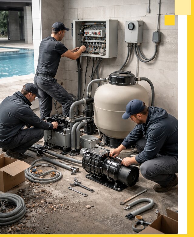 Профессиональный монтаж оборудования для бассейнов в Новодвинске