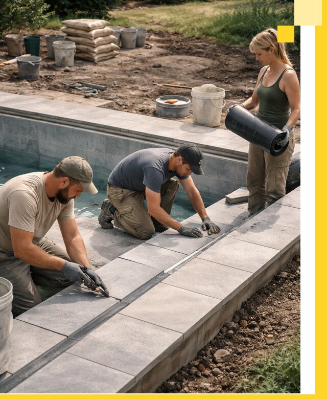 Строительство и монтаж уличных бассейнов под ключ в Новодвинске