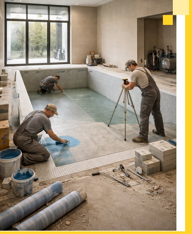 Проект и строительство закрытых бассейнов в Новодвинске под ключ