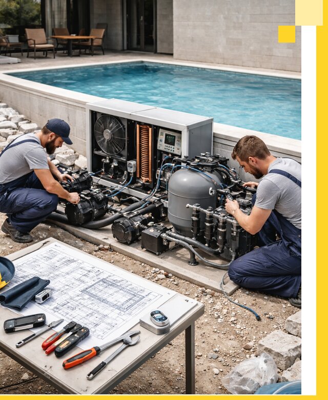 Проектирование и монтаж бассейнов с подогревом в Новодвинске