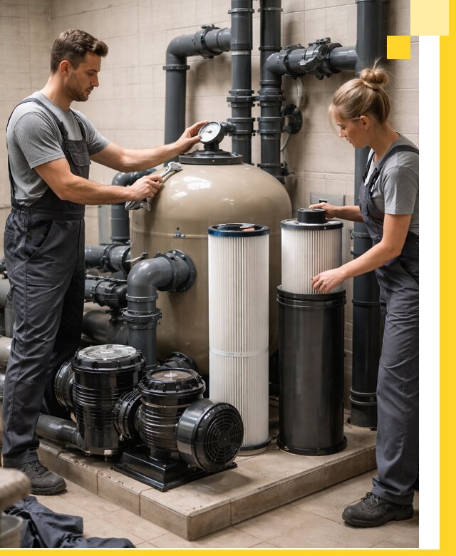 Фильтры и системы фильтрации для бассейнов в Новодвинске