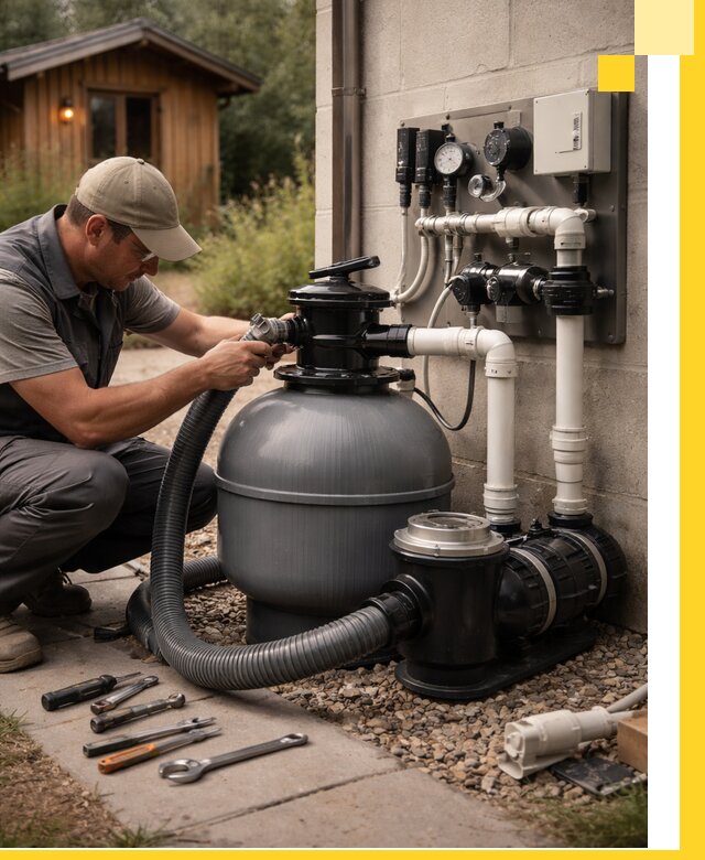 Продажа и монтаж фильтров и насосов для бассейнов в Новодвинске