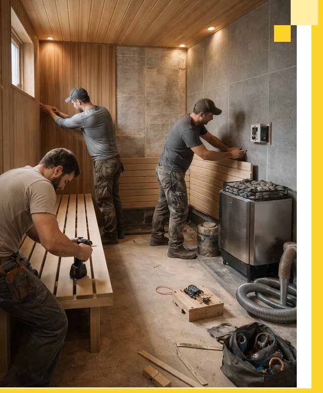 Сауны под ключ в Новодвинске, проектирование, строительство, отделка