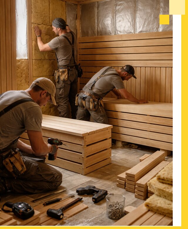 Профессиональное строительство саун под ключ в Новодвинске