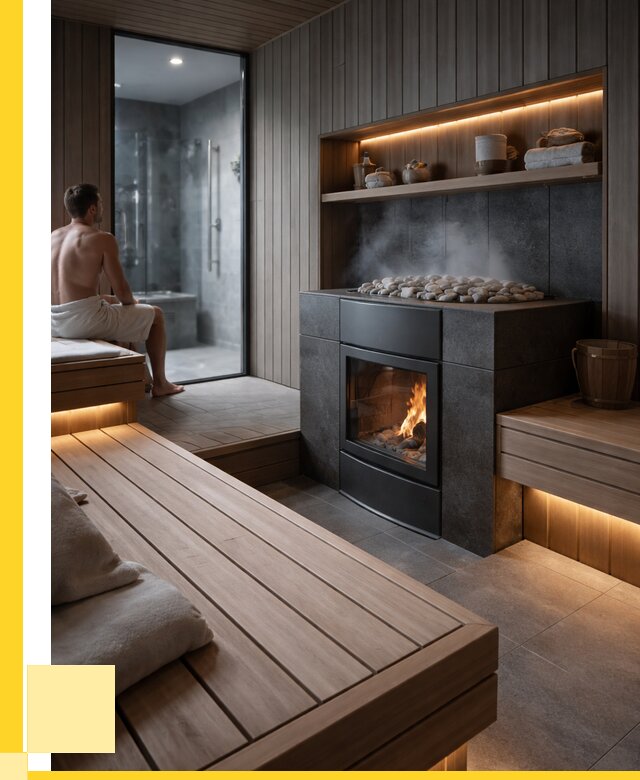 Проект сауны в частном доме в Новодвинске от 35795 р. | ЭриданНвд