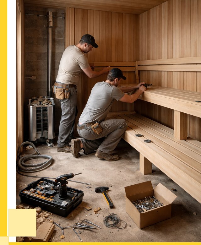 Монтаж саун под ключ в Новодвинске от 122724 р. | ЭриданНвд