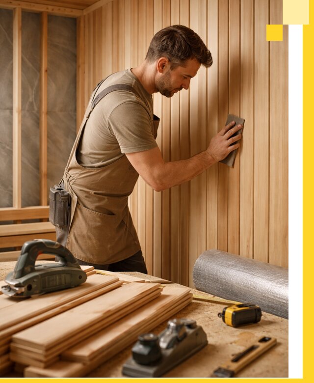 Профессиональная отделка саун и парных под ключ в Новодвинске