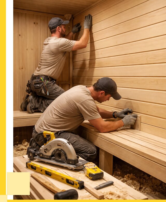 Обшивка саун вагонкой в Новодвинске от 2557 р. | ЭриданНвд