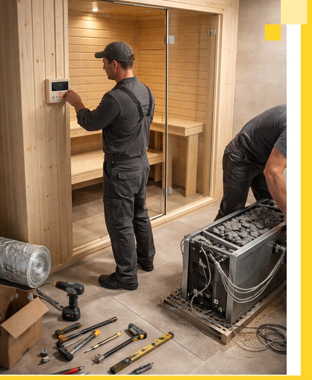 Поставка, установка и монтаж электрических саун в Новодвинске