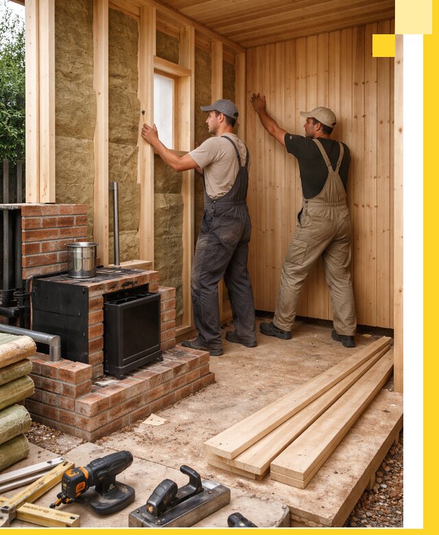 Строительство и установка дачных саун под ключ в Новодвинске