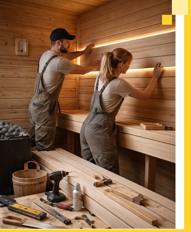 Дизайн саун и бань под ключ с индивидуальным проектом в Новодвинске