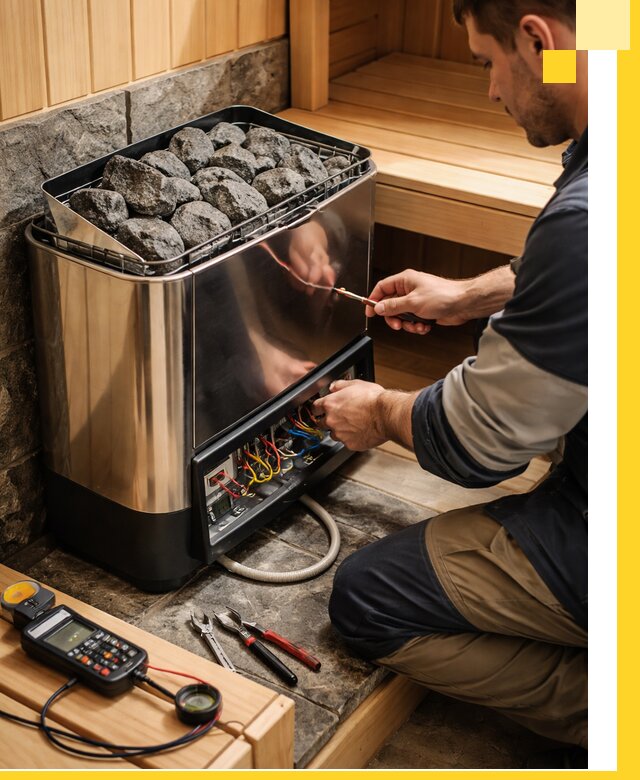 Продажа и установка электрокаменок для саун в Новодвинске