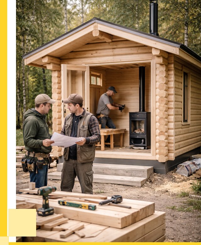 Монтаж бань под ключ в Новодвинске — от 204540 р. | ЭриданНвд