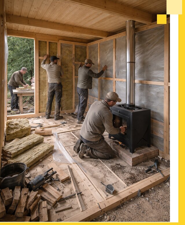 Профессиональный монтаж бань под ключ в Новодвинске для дома