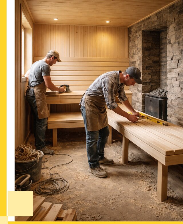 Отделка бани в Новодвинске: внутренняя отделка от 3068 р. | ЭриданНвд