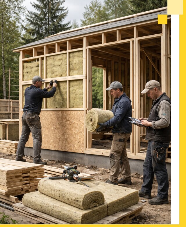 Проектирование и строительство каркасных бань в Новодвинске под ключ