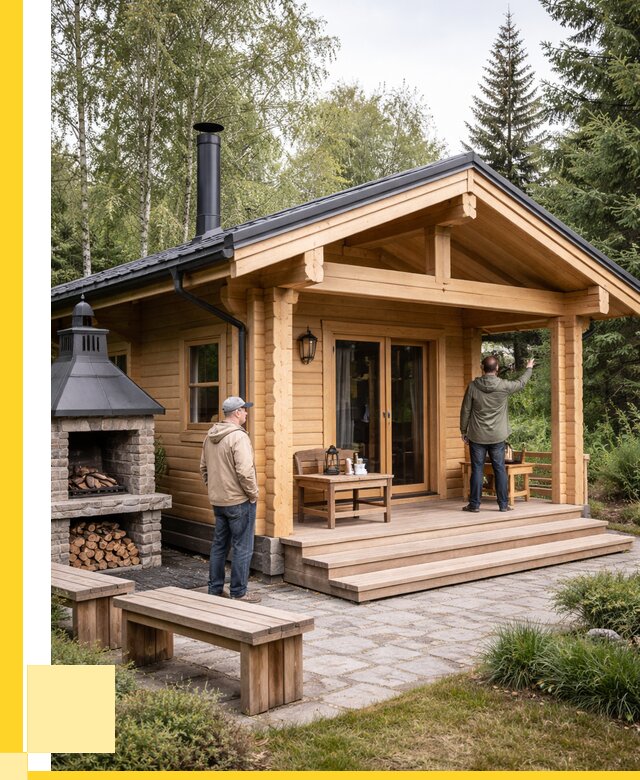 Деревянные бани под ключ в Новодвинске от 460215 р. | ЭриданНвд