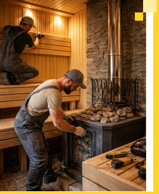 Комплексный дизайн бань, саун и зон отдыха в Новодвинске