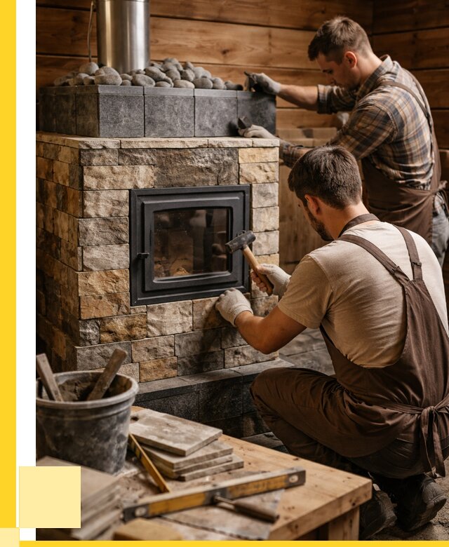 Облицовка банной печи в Новодвинске от 15341 р. | ЭриданНвд