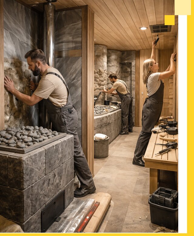 Строительство бань и SPA процедур в Новодвинске под ключ и отделкой