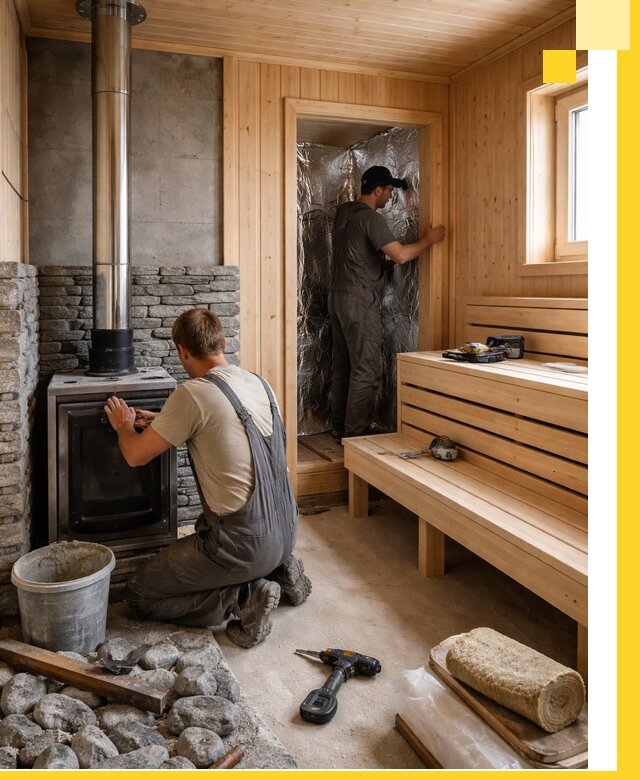 Строительство и изготовление бань под ключ в Новодвинске