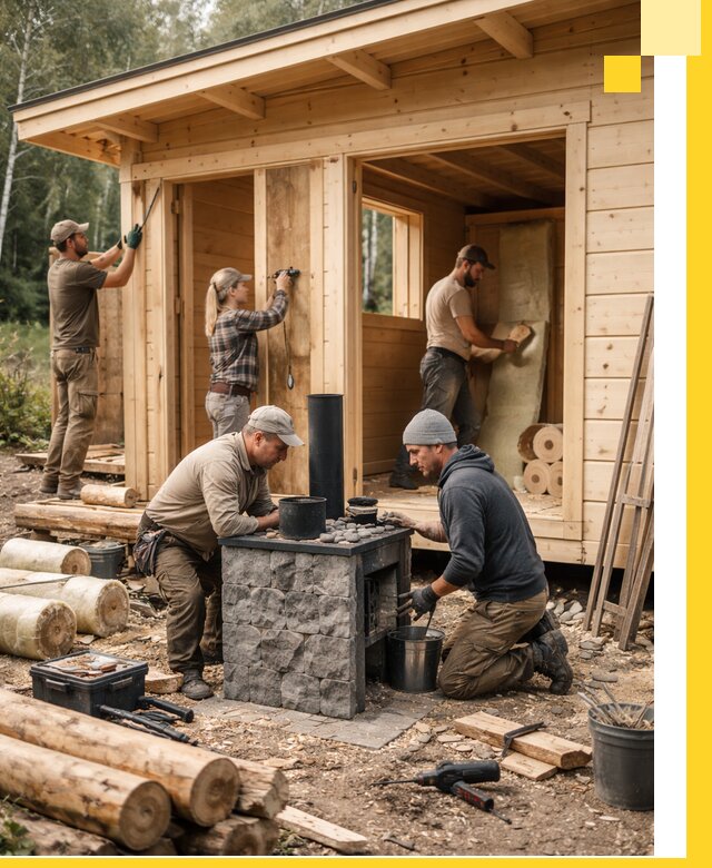 Купить баню под ключ в Новодвинске строительство монтаж отделка