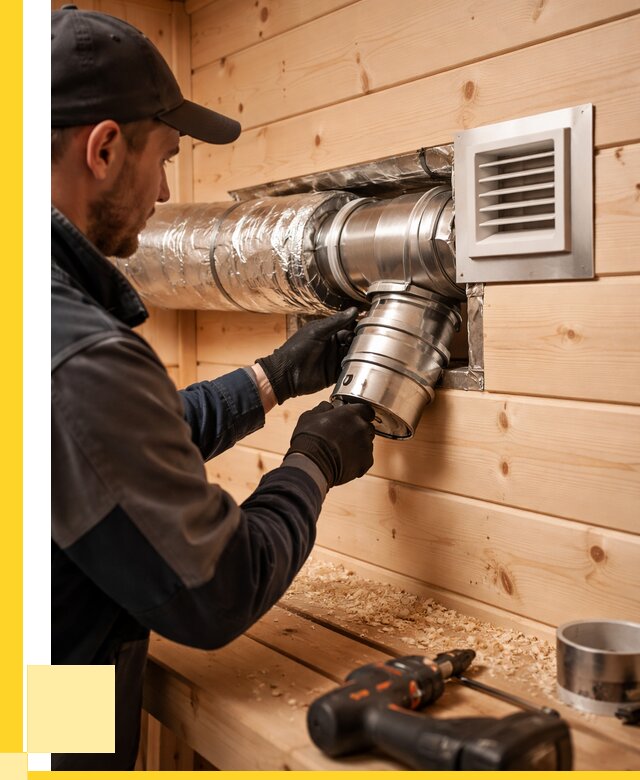 Монтаж вентиляции бани в Новодвинске от 12272 р. | ЭриданНвд